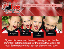 Tablet Screenshot of fullforcetumblecheer.com